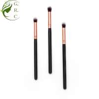 High Quality Single Wood Handle Rose Gold Eye Shadow Private label Eye Makeup Brushes Eyeshadow Blending Brush