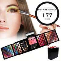 177 Color Makeup Set Eyeshadow Palette Blush Lip Gloss Brow Shader Concealer Eye Shadow Brushes